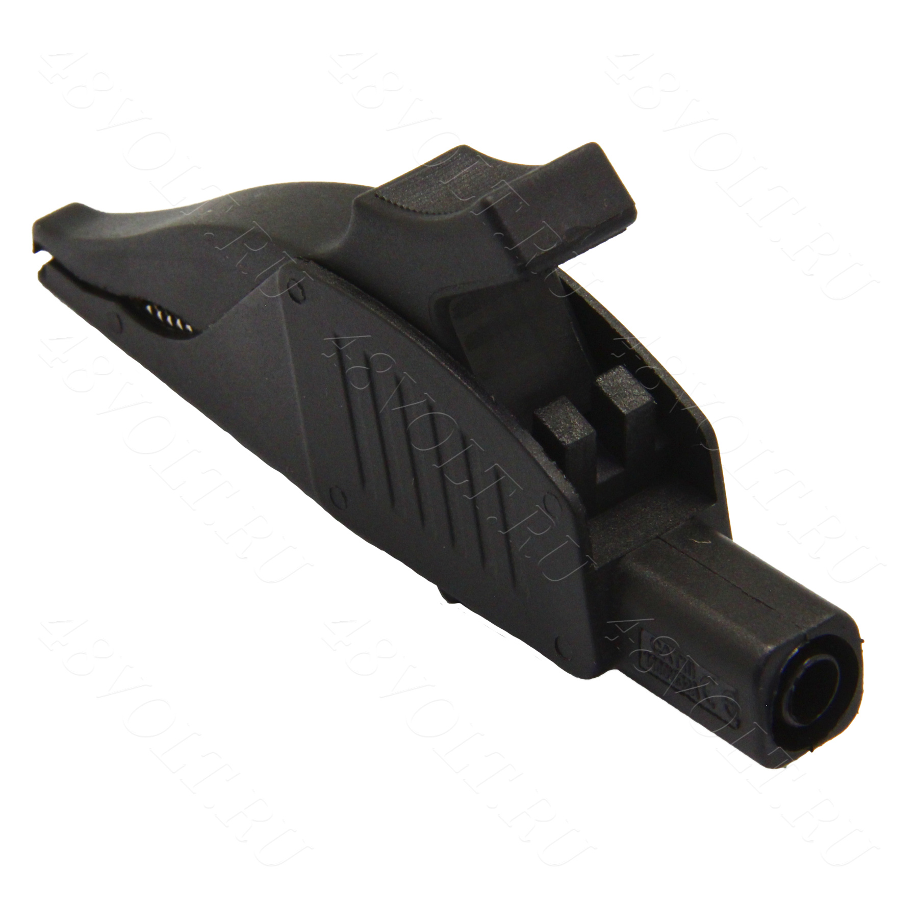 Зажим крокодил 32А черный\AMASS 44mm